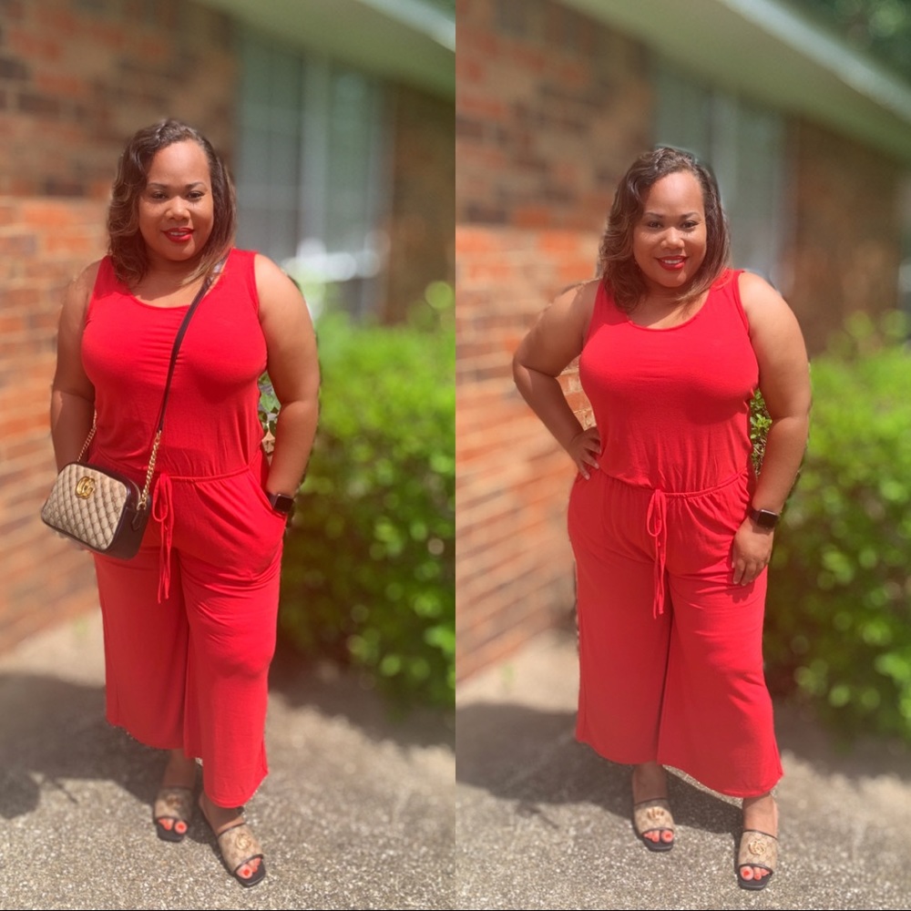 Plus Size Red Jumper